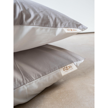 Percale Pillowcase – 40x60 – White & Beige