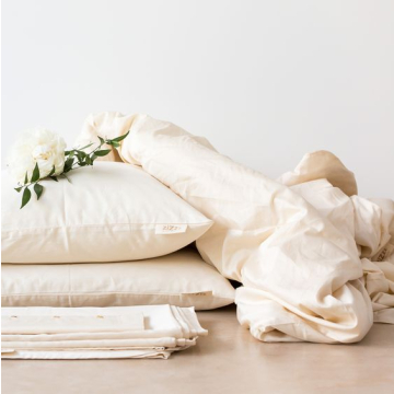 Satin Bettbezug – 135x200cm – Weiche Bio-Baumwolle – Mit Reißverschluss