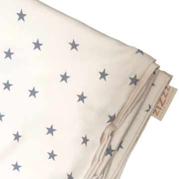 Lucky Star Duvet Cover - 140x170cm - Organic satin cotton - with flap