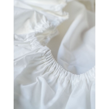Percale Fitted Bed Sheets  – 140x200cm – White
