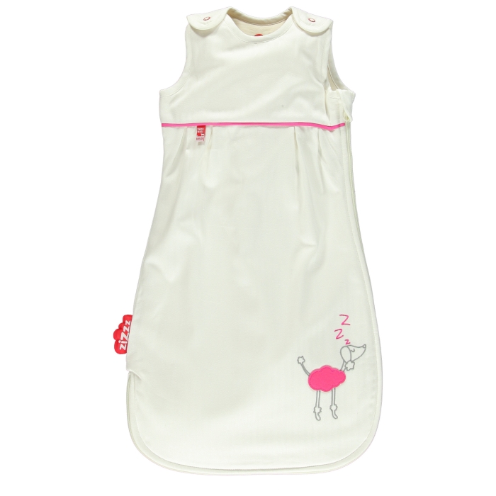 Baby girl sleeping bag swisswool - 70cm 0 to 6 months - pink poodle