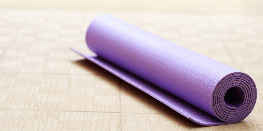 Purple yoga mat